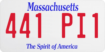 MA license plate 441PI1