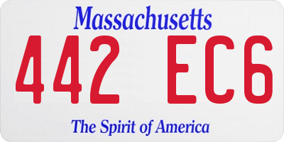 MA license plate 442EC6