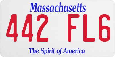 MA license plate 442FL6