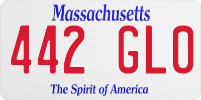 MA license plate 442GL0