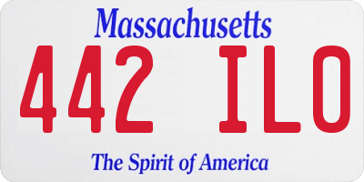 MA license plate 442IL0