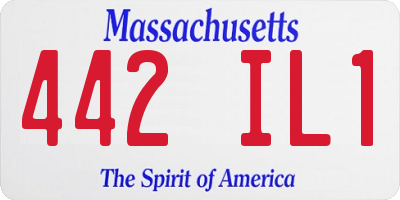 MA license plate 442IL1