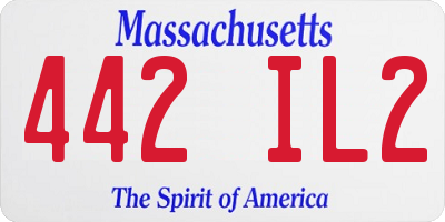MA license plate 442IL2