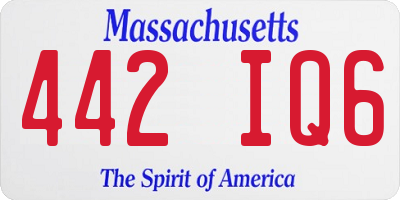 MA license plate 442IQ6