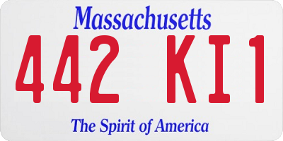 MA license plate 442KI1