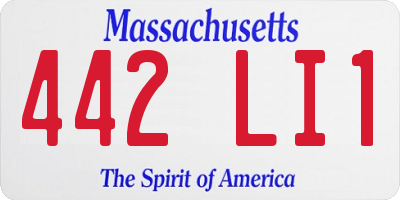 MA license plate 442LI1