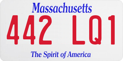 MA license plate 442LQ1
