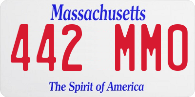 MA license plate 442MM0