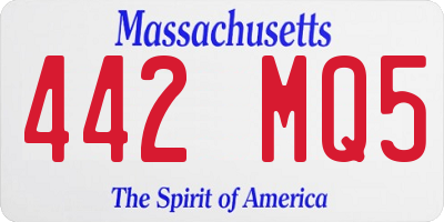 MA license plate 442MQ5