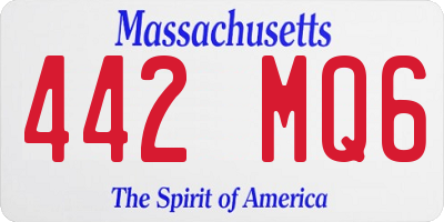 MA license plate 442MQ6