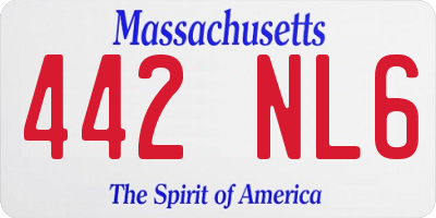 MA license plate 442NL6