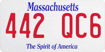 MA license plate 442QC6