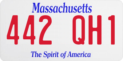 MA license plate 442QH1