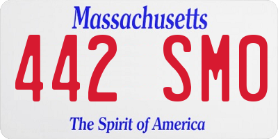 MA license plate 442SM0