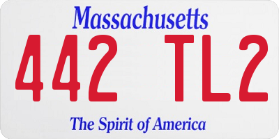 MA license plate 442TL2