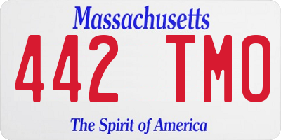 MA license plate 442TM0