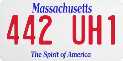 MA license plate 442UH1