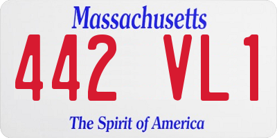 MA license plate 442VL1