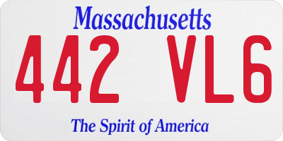 MA license plate 442VL6