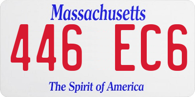 MA license plate 446EC6
