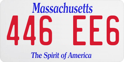 MA license plate 446EE6