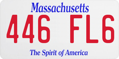 MA license plate 446FL6