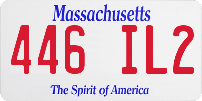 MA license plate 446IL2