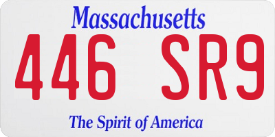 MA license plate 446SR9