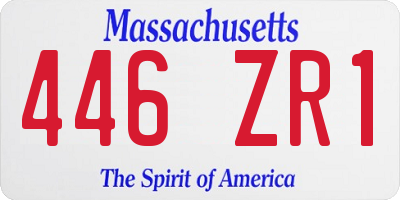 MA license plate 446ZR1