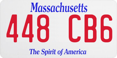 MA license plate 448CB6