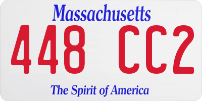 MA license plate 448CC2