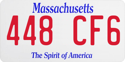 MA license plate 448CF6