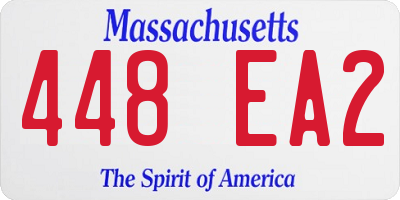 MA license plate 448EA2
