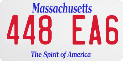 MA license plate 448EA6