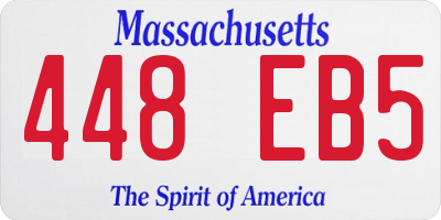 MA license plate 448EB5