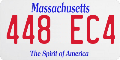MA license plate 448EC4