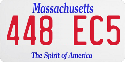 MA license plate 448EC5