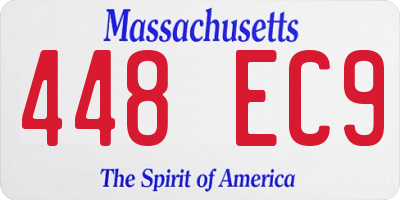 MA license plate 448EC9