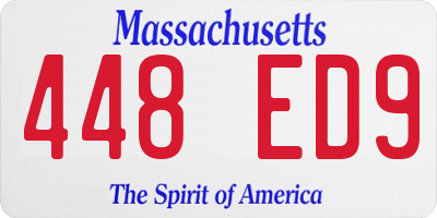 MA license plate 448ED9