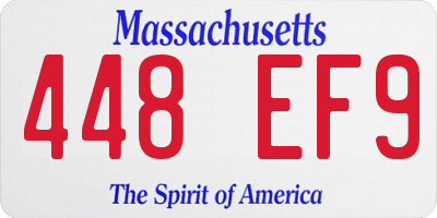 MA license plate 448EF9