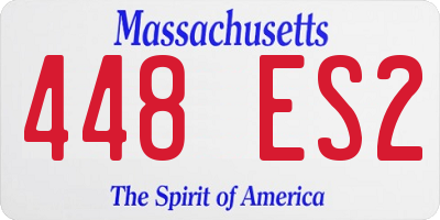 MA license plate 448ES2