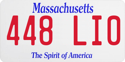 MA license plate 448LI0