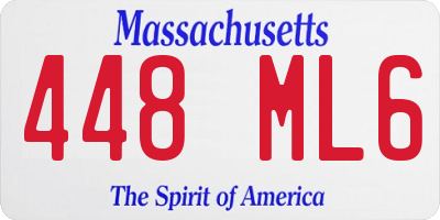 MA license plate 448ML6