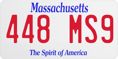 MA license plate 448MS9
