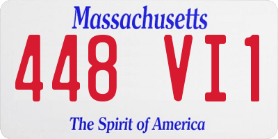 MA license plate 448VI1