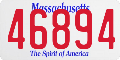 MA license plate 46894