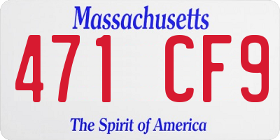MA license plate 471CF9