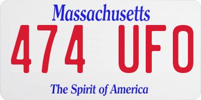 MA license plate 474UF0