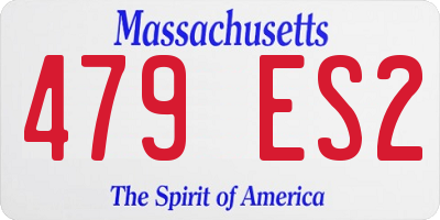 MA license plate 479ES2
