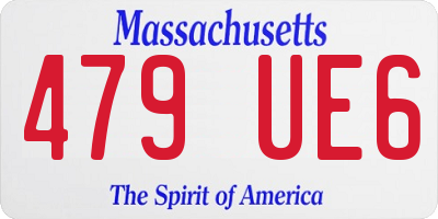 MA license plate 479UE6